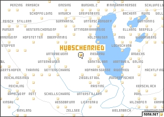 map of Hübschenried