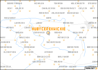 map of Huby Cerekwickie