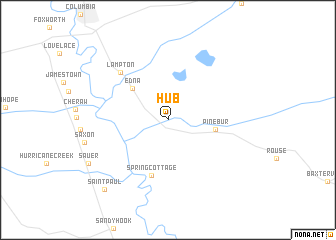 map of Hub