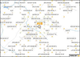 map of Hub