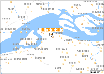 map of Hucaogang