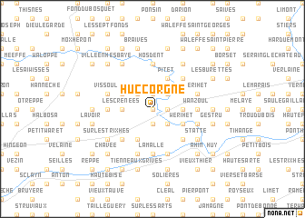 map of Huccorgne