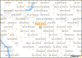 map of Hüchel