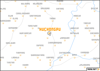 map of Huchongpu