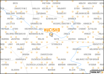 map of Hucisko