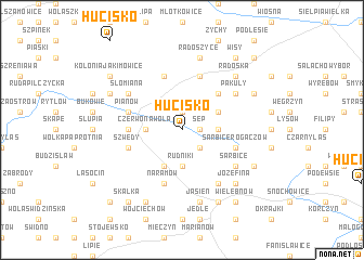 map of Hucisko