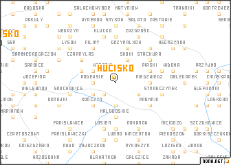 map of Hucisko