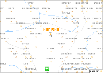 map of Hucisko