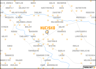 map of Hucisko