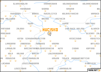 map of Hucisko