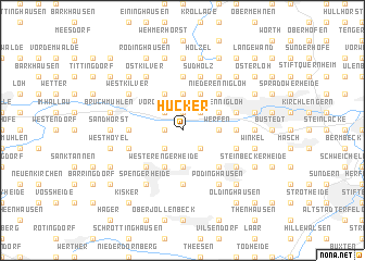 map of Hücker