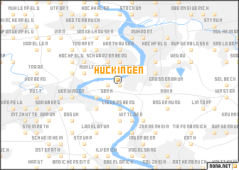 map of Huckingen