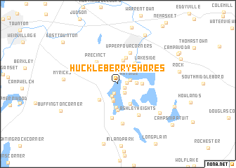 map of Huckleberry Shores