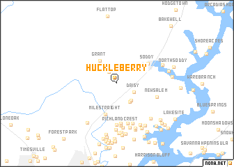 map of Huckleberry