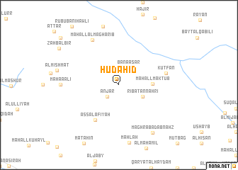 map of Ḩudāḩid