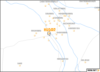 map of Hūdar