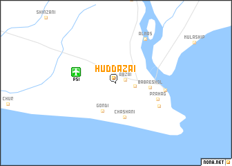 map of Huddazai