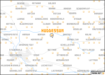 map of Hüddessum