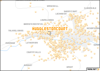 map of Huddleston Court