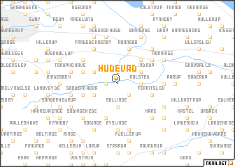 map of Hudevad