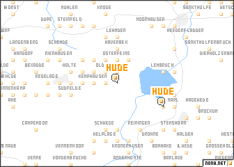 map of Hüde