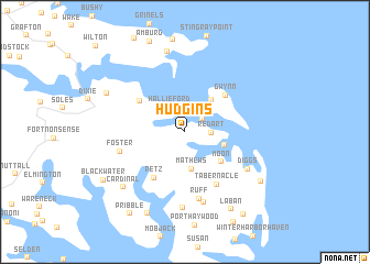 map of Hudgins