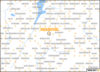 map of Hudŏk-kol