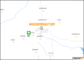 map of Hudson Addition