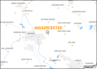 map of Hudson Center