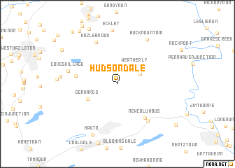 map of Hudsondale