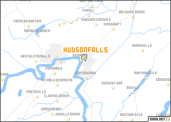 map of Hudson Falls