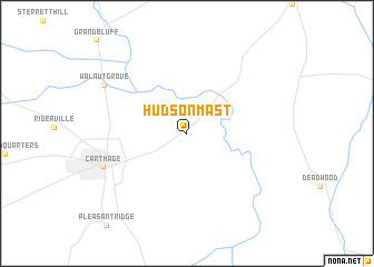 map of Hudson Mast