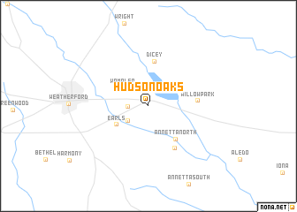 map of Hudson Oaks