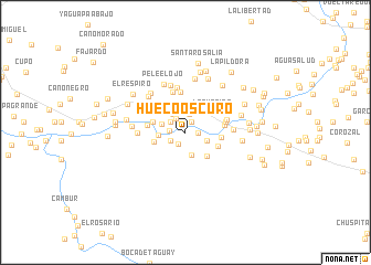 map of Hueco Oscuro