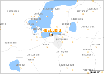 map of Huecorio