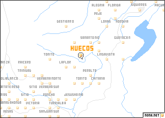 map of Huecos