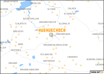 map of Huehuechoca