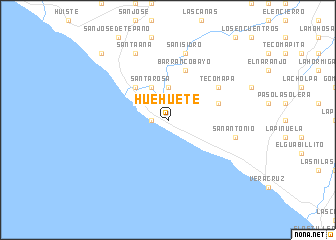 map of Huehuete