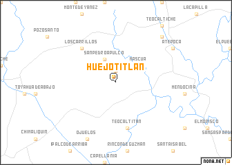 map of Huejotitlán