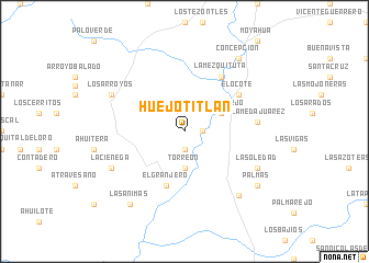 map of Huejotitlán