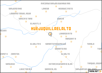 map of Huejuquilla el Alto