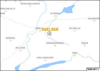 map of Huélaga