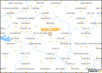 map of Huelgoat