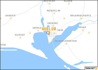 map of Huelva