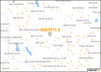 map of Huemetla