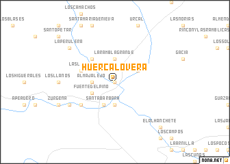 map of Huércal-Overa