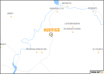 map of Huérigo