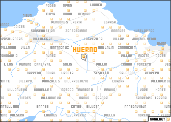 map of Huerno