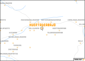 map of Huerta de Abajo
