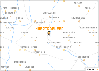 map of Huerta de Vero